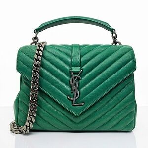 ✨️Authentic Saint Laurent College Medium In Quilted Leather